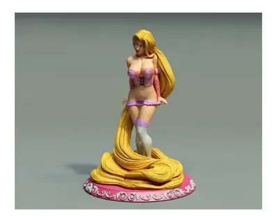 Disney Rapunzel Stl/obj Para Impresión 3d