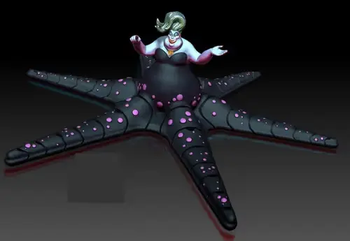 Disney Ursula Articulada V1-2 Archivo Stl Para Impresión 3d