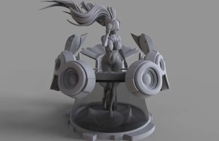 Dj Sona Lol Archivo Stl Obj Para Impresion 3D