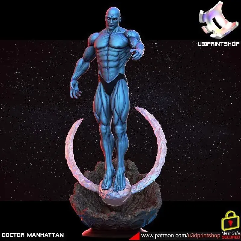 Doctor Manhattan Watchmen  Archivo STL OBJ para Impresion 3D