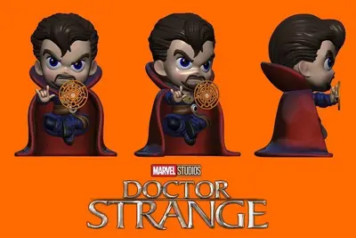 Doctor Strange Chibi Archivo Stl Para Impresion 3D