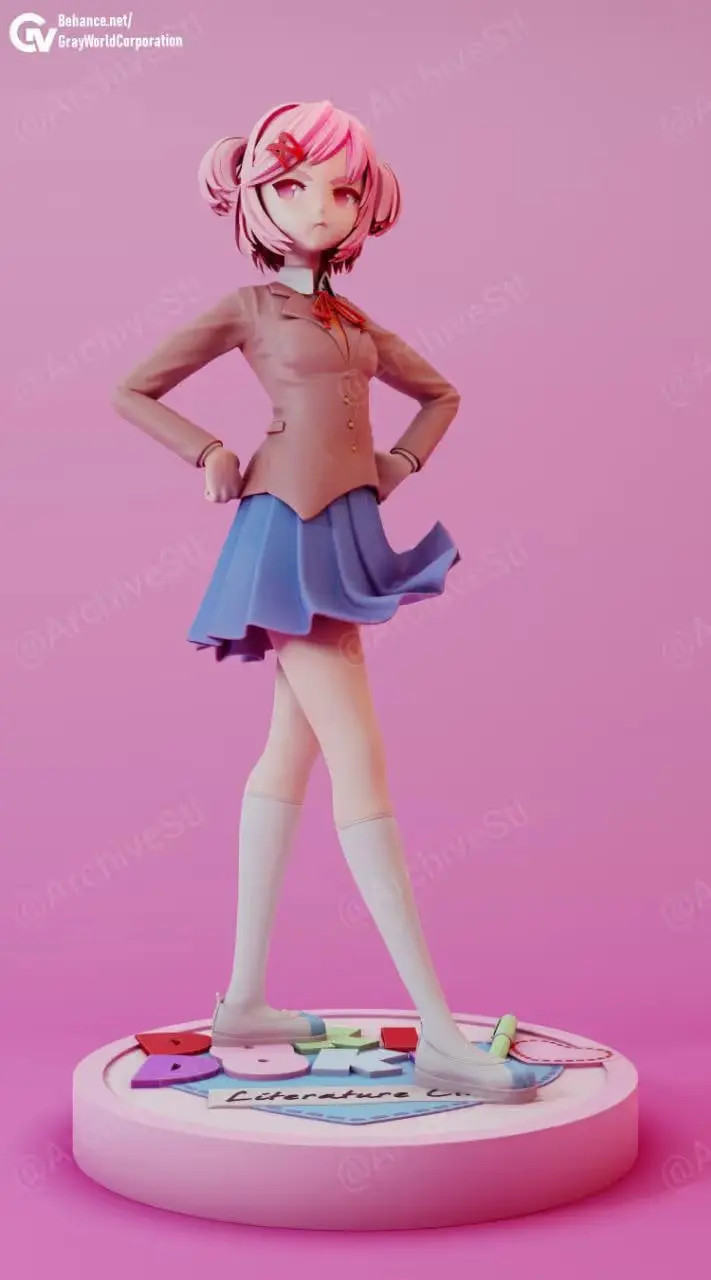 Doki Doki Archivo Stl Para Impresion 3D