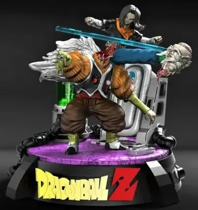 Dr Gero vs Androide 17 Archivo STL OBJ para Impresion 3D