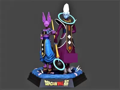 Dragon Ball Beerus Y Whis Dbs Archivo Stl Para Impresión 3d