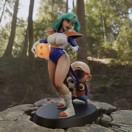 Dragon Ball Bulma Saiyan A Archivos Stl Para Impresión 3d