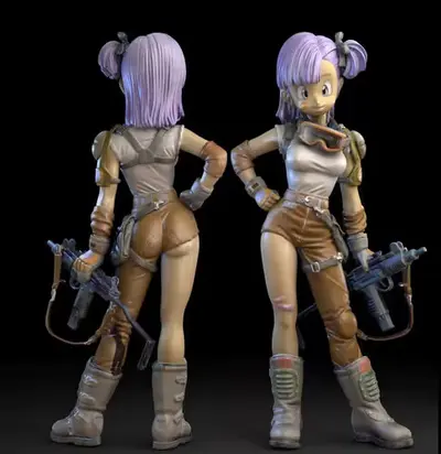 Dragon Ball Bulma V2 Blueday66 Archivos Stl Impresion 3d