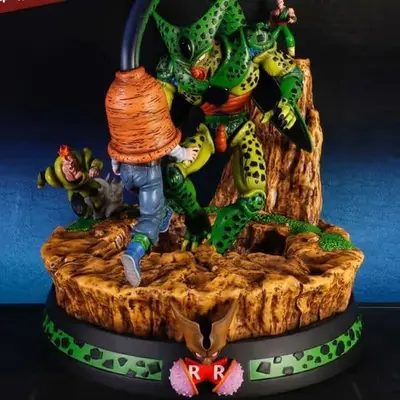 Dragon Ball Cell Vs A17 Rd Archivo Stl Para Impresión 3d