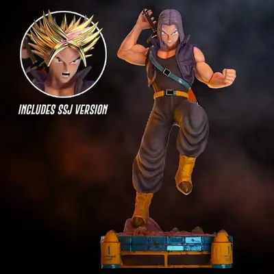 Dragon Ball Future Trunks Ncg Archivo Stl Para Impresión 3d