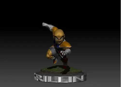 Dragon Ball Krilin Namek Stl Obj Impresión 3d