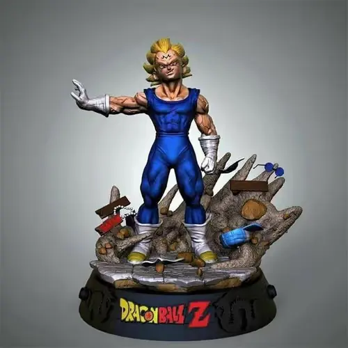 Dragon Ball Majin Vegeta Big Bang Stl Obj Impresión 3d