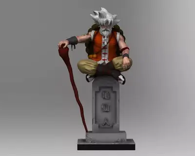 Dragon Ball Master Goku Stl Obj Impresión 3d