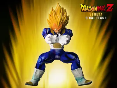 Dragon Ball Vegeta Final Flash Stl Obj Impresión 3d