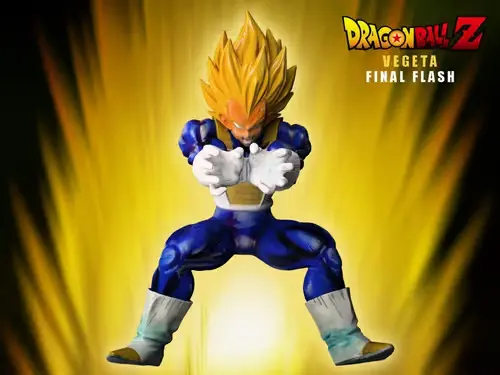 Dragon Ball Vegeta Final Flash Stl Obj Impresión 3d