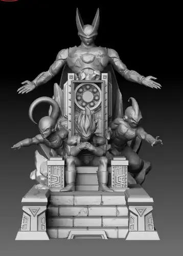 Dragon Ball Vegeta Throne Wa Archivo Stl Para Impresión 3d