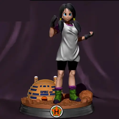 Dragon Ball Videl B3d Archivo Stl Para Impresión 3d