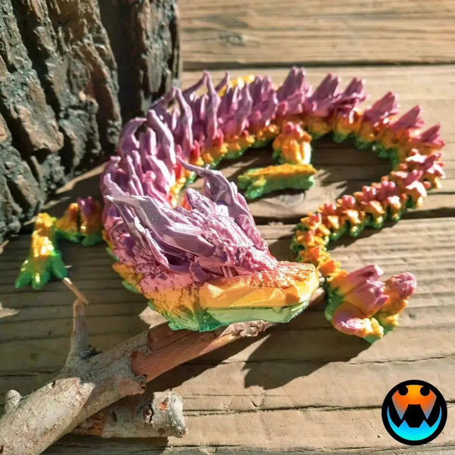 Dragón L Bosque Archivo Stl Obj Para Impresion 3D