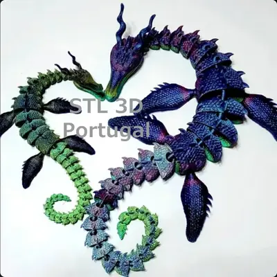 Dragon Mar Majestuoso Archivo Stl Obj Para Impresion 3D