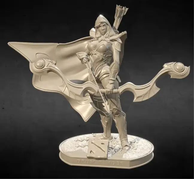 Drow Ranger Archivo Stl Para Impresion 3D