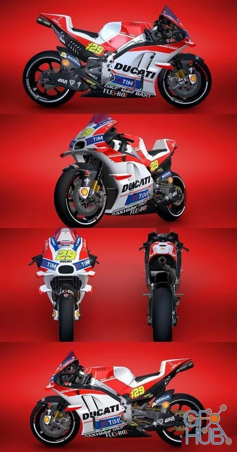 Ducati 748 Archivo STL Impresión 3D