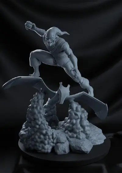 Duende Verde Spiderman Archivo STL OBJ para Impresion 3D