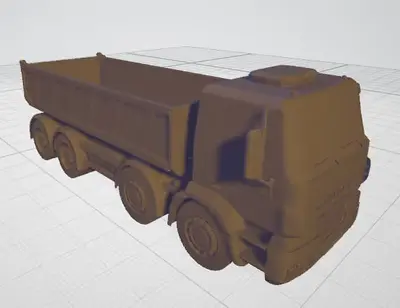 Dump Truck Iveco Archivo Stl Obj Para Impresion 3D