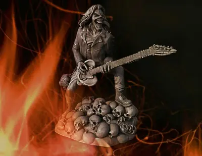 Eddie Guitarra (Iron Maiden) Archivo Stl Para Impresion 3D