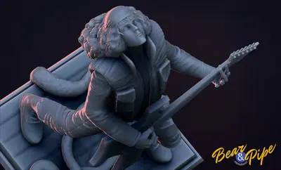 Eddie Munson Archivo Stl Para Impresion 3D