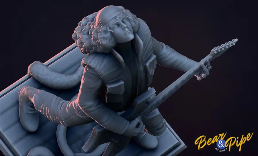 Eddie Munson Archivo Stl Para Impresion 3D