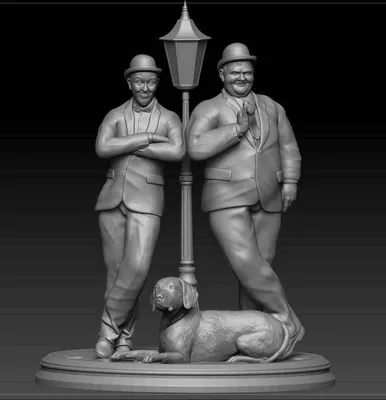 El Gordo Y El Flaco Archivo STL Impresión 3D