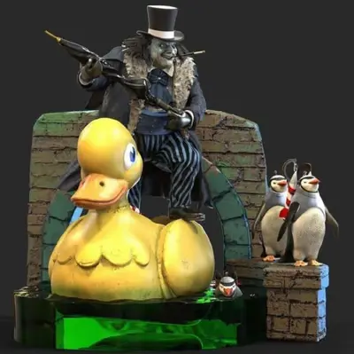 El Pinguino Batman Archivo Stl Para Impresion 3D