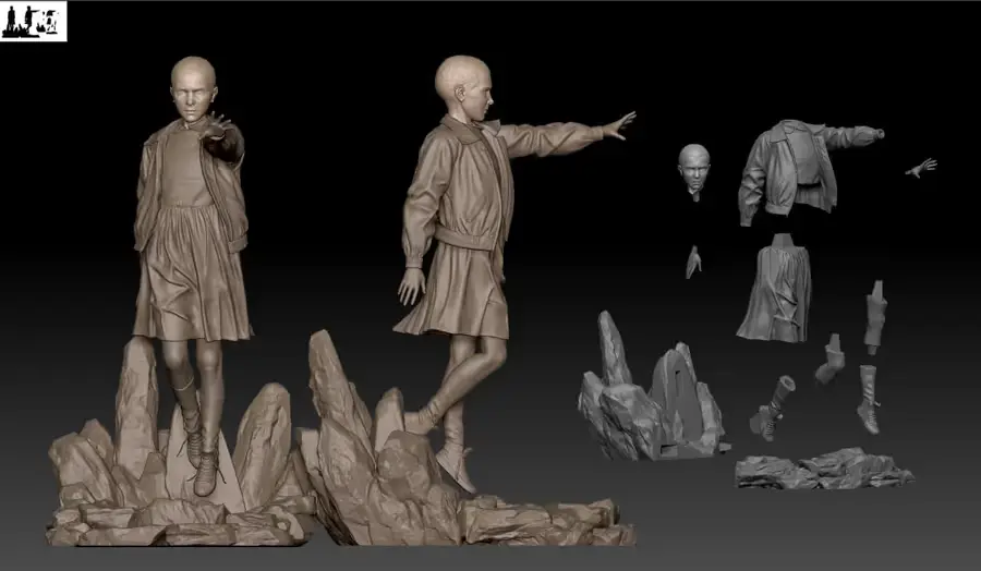 Eleven Strager Things Archivo Stl Para Impresion 3D