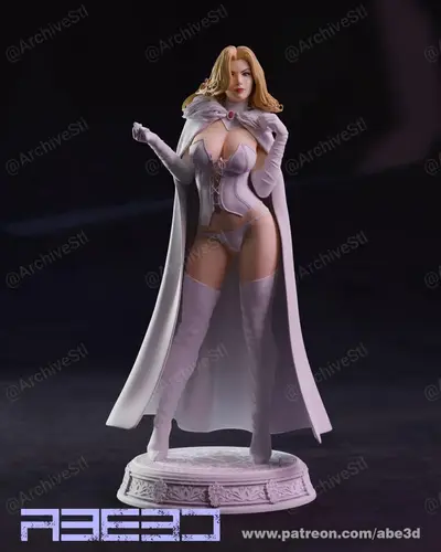 Emma Frost Archivo Stl Para Impresion 3D