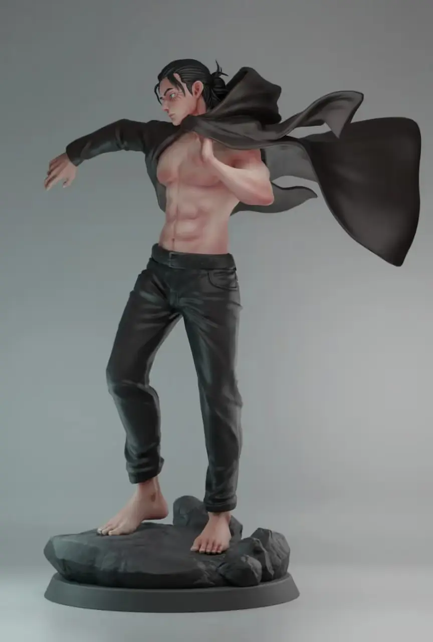 Eren Yeagar Shingeki No Kyojin Archivo Stl Para Impresion 3D