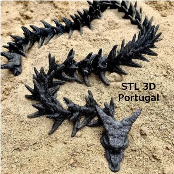 Esqueleto Dragon Archivo Stl Obj Para Impresion 3D