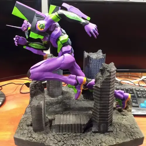 Evangelion Eva 01 Running Stl/obj Para Impresión 3d