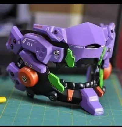 Evangelion Mask Eva 01 Stl Obj Impresión 3d