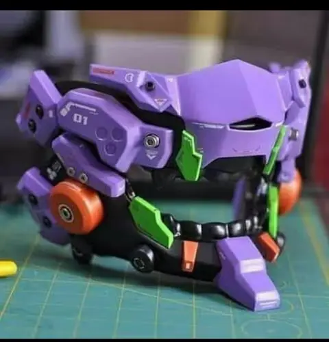 Evangelion Mask Eva 01 Stl Obj Impresión 3d