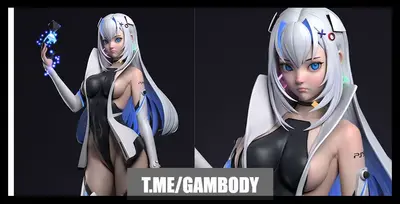 Extra Ps5 Waifu Archivo Stl Para Impresion 3D