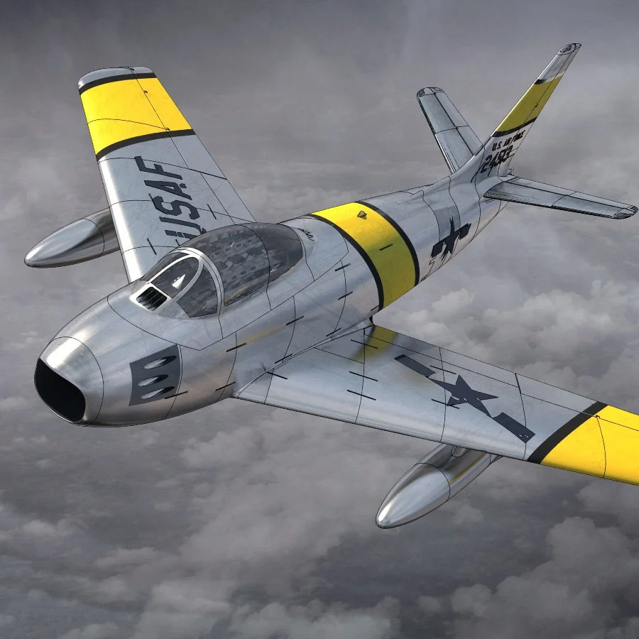 F 86 Sabre Archivo STL Impresión 3D