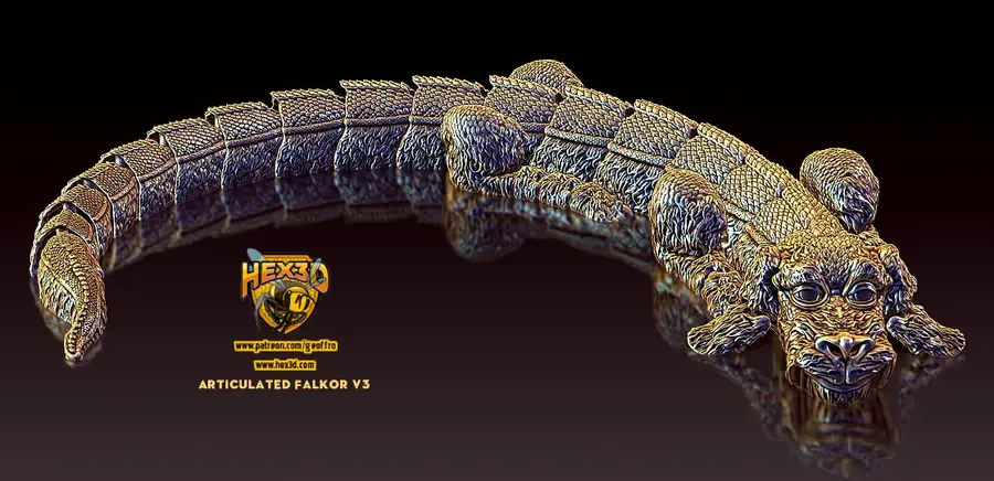 Falkor Archivo Stl Obj Para Impresion 3D