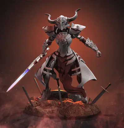 Fate Mordred Archivo Stl Para Impresion 3D