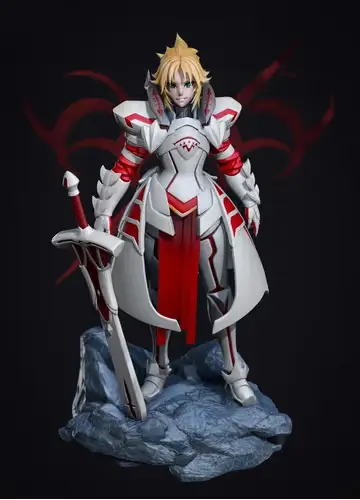 Fate Mordred Edythe Cross Archivo Stl Para Impresión 3d
