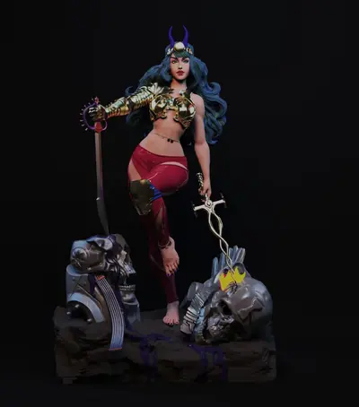 Feiticeira Print Model Archivo STL OBJ para Impresion 3D