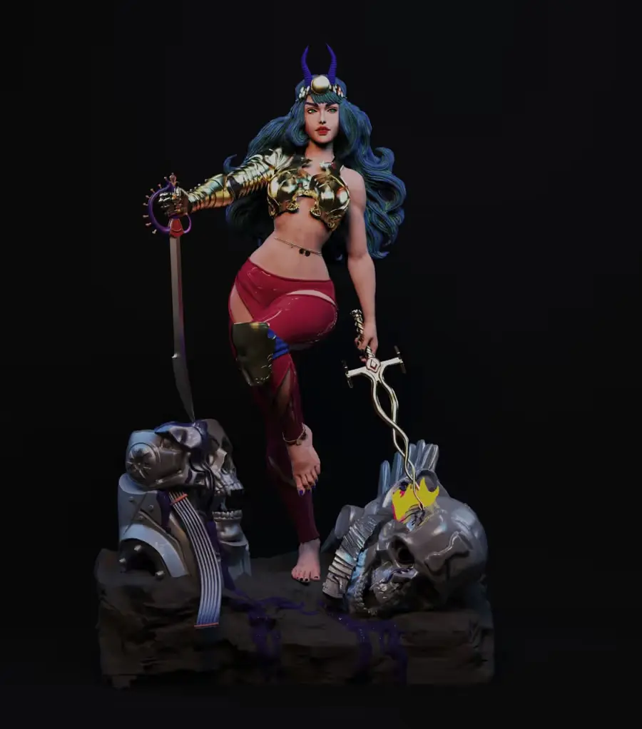 Feiticeira Print Model Archivo STL OBJ para Impresion 3D