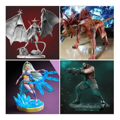 Final Fantasy 03 X4 Archivos Stl Para Impresión 3d