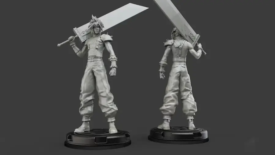Final Fantasy 7 Buster Sword Archivo Stl Para Impresion 3D