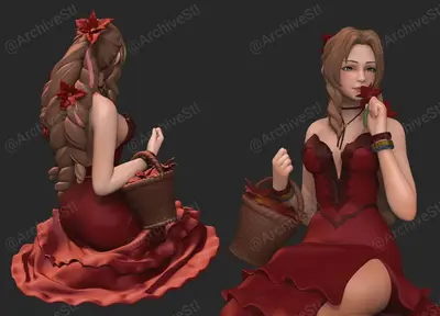 Final Fantasy Aerith Archivo Stl Para Impresion 3D