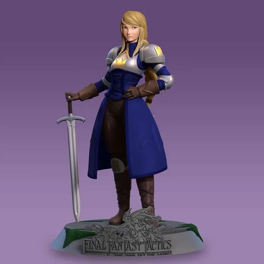 Final Fantasy Agrias Oaks Archivo Stl Para Impresion 3D