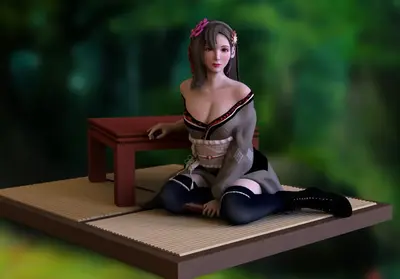 Final Fantasy Tifa 3 Archivo Stl Para Impresion 3D