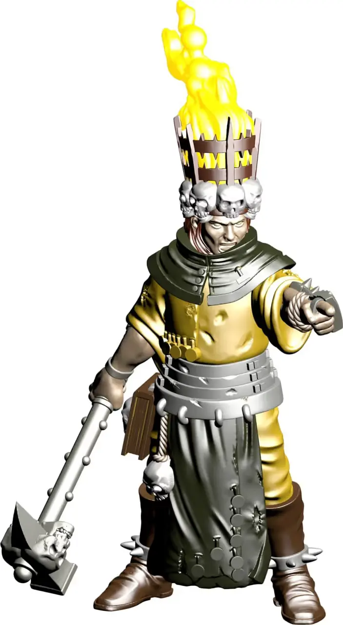 Fire Mage Archivo Stl Para Impresion 3D